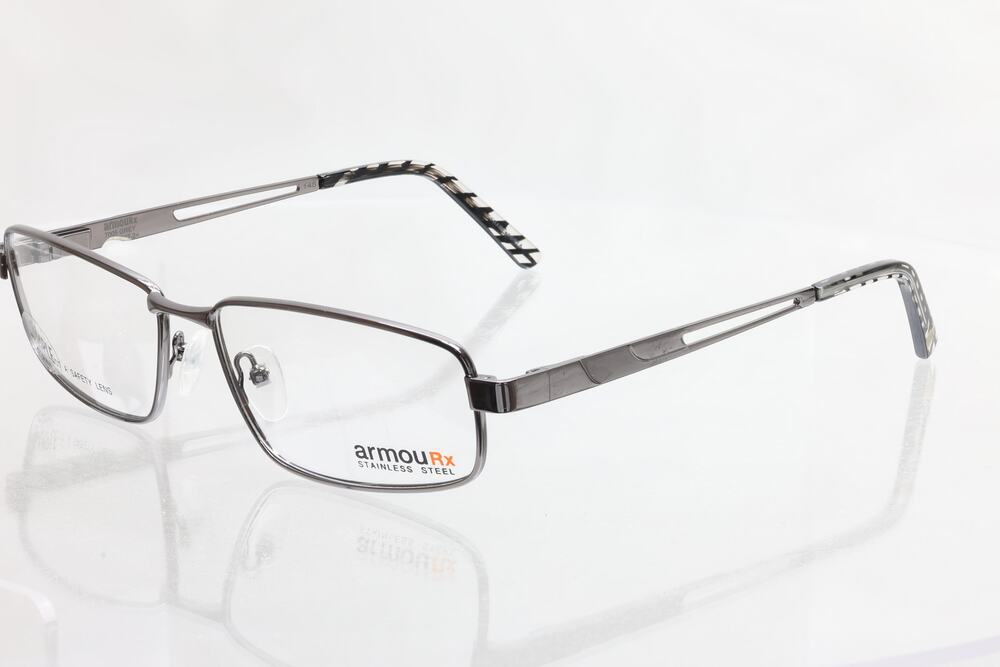 ArmouRx 7005 Grey 59-16-145mm Eyeglass FRAMES ONLY - NEW WITH DEFECTS - READ